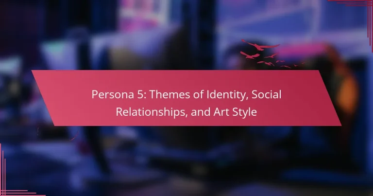 Persona 5: Themes of Identity, Social Relationships, and Art Style