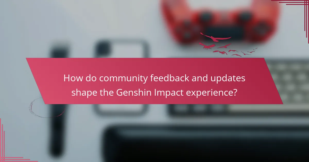 How do community feedback and updates shape the Genshin Impact experience?