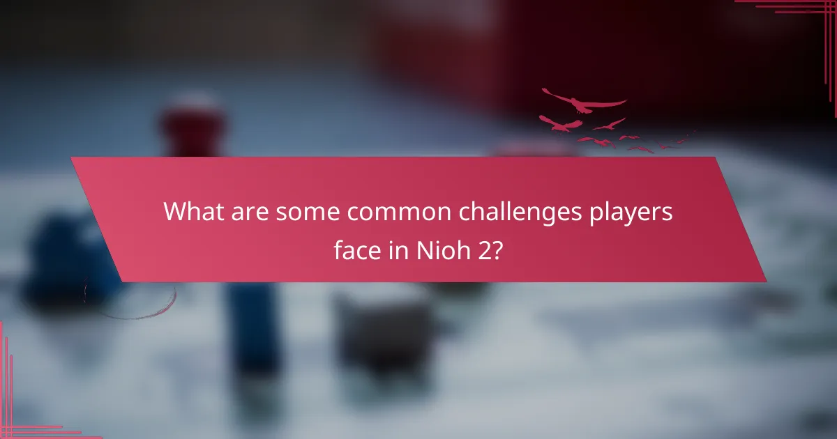 What are some common challenges players face in Nioh 2?